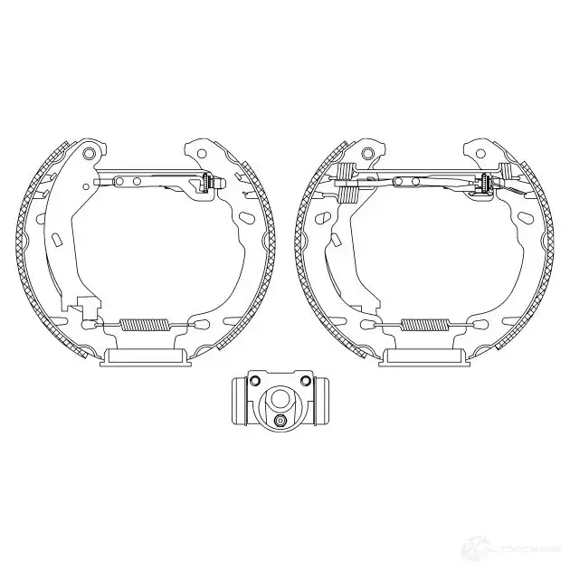 Тормозные колодки HELLA IY1WHL0 28558 8DB 355 005-261 R 1317
