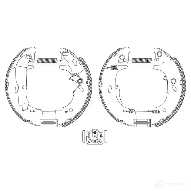 Тормозные колодки HELLA 28447 R0 580 8DB 355 004-141 HT2YEF6 изображение 0