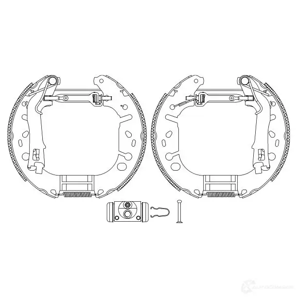 Тормозные колодки HELLA R1 310 28551 BK6C0JE 8DB 355 005-191 - Изображение 1