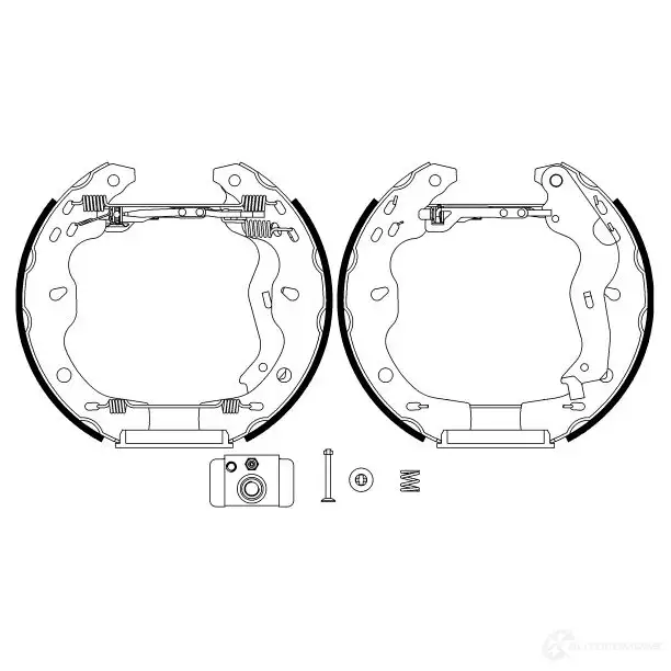 Тормозные колодки HELLA 30189 8DB 355 022-941 R1 347 YGO1N - Изображение 1