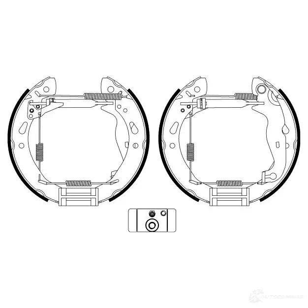 Тормозные колодки HELLA 8DB 355 022-921 Q3BAK8W R13 49 30187