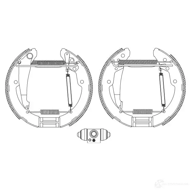 Тормозные колодки HELLA 28557 BJWGT 8DB 355 005-251 R1 316 - Изображение 1