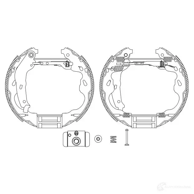 Тормозные колодки HELLA 28532 8DB 355 004-991 R128 5 60Q2Y - Изображение 1