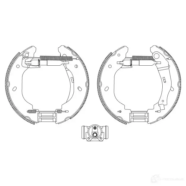 Тормозные колодки HELLA R 1298 28541 8DB 355 005-081 92H66 изображение 0