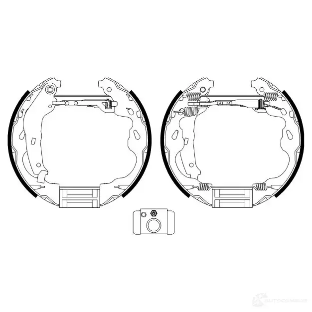 Тормозные колодки HELLA 30163 ZD90H 8DB 355 022-471 R134 1