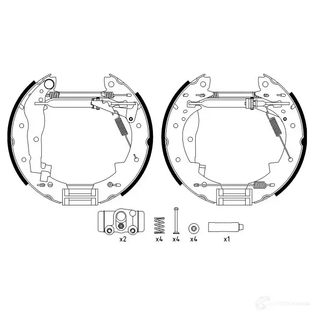 Тормозные колодки HELLA 30177 R132 5 8DB 355 022-731 GC1SVW