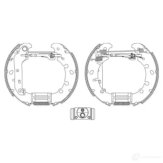 Тормозные колодки HELLA R1 185 2ZF0E 8DB 355 004-841 28517 - Изображение 1