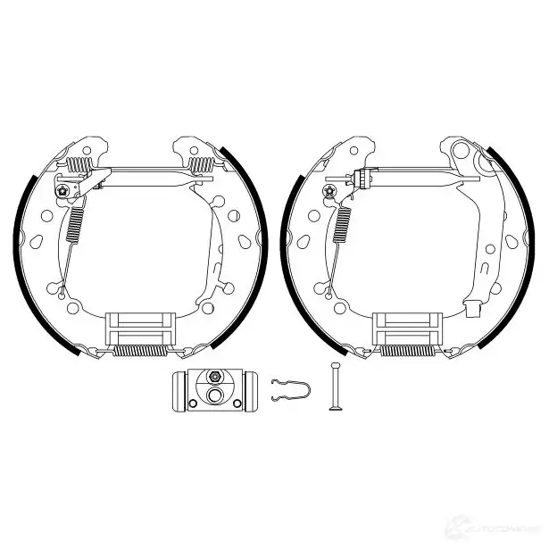 Тормозные колодки HELLA 30183 XQ0CG 8DB 355 022-791 R 1352 изображение 1