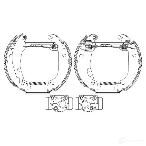 Тормозные колодки HELLA 28409 9NR45E 8DB 355 003-761 R 0270