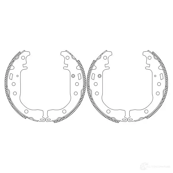Тормозные колодки HELLA 8DB 355 003-441 92LYW Q11 40 28377 - Изображение 1