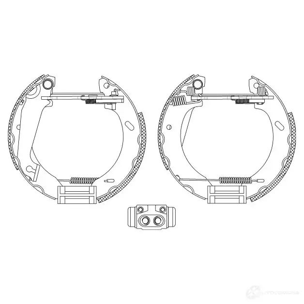 Тормозные колодки HELLA 8DB 355 004-031 28436 D5YOW R 0515 изображение 0