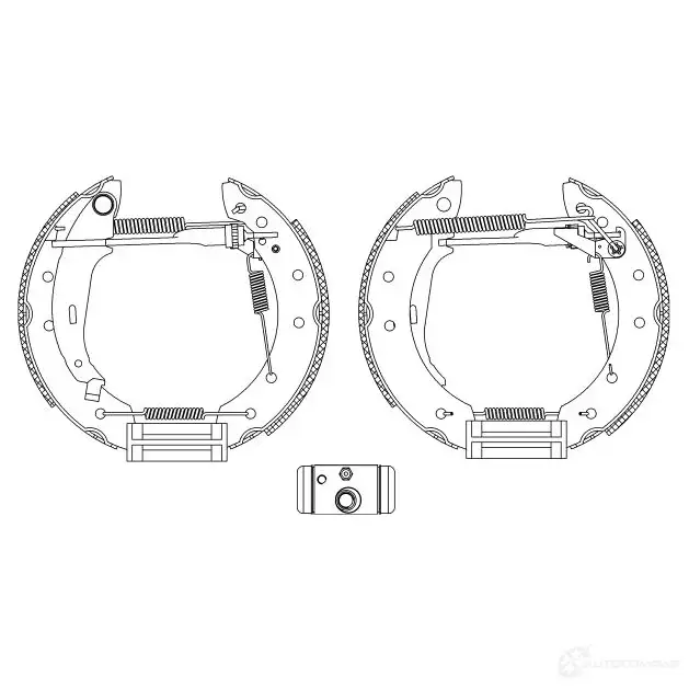 Тормозные колодки HELLA 28537 4ZEQG R129 4 8DB 355 005-041 - Изображение 1