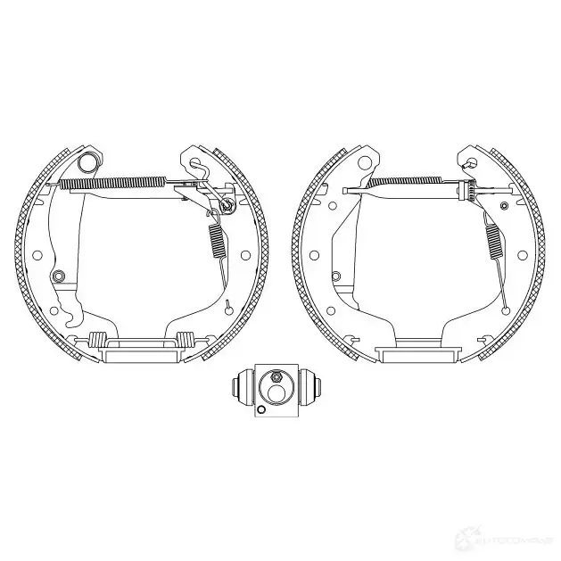 Тормозные колодки HELLA 02C0WL R061 0 8DB 355 004-191 28452 изображение 0