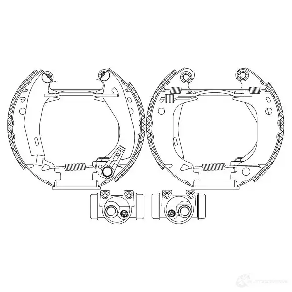 Тормозные колодки HELLA R 0145 28399 T493EX 8DB 355 003-661 изображение 0