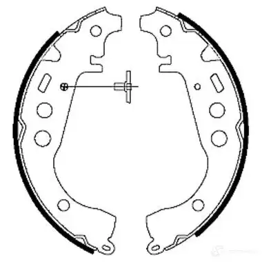 Тормозные колодки HELLA 28379 8DB 355 003-461 Q11 50 BJZSCU3 изображение 0