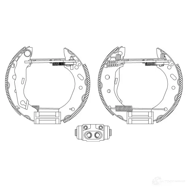 Тормозные колодки HELLA 8DB 355 004-441 28477 R07 80 H1UMYF5 изображение 0