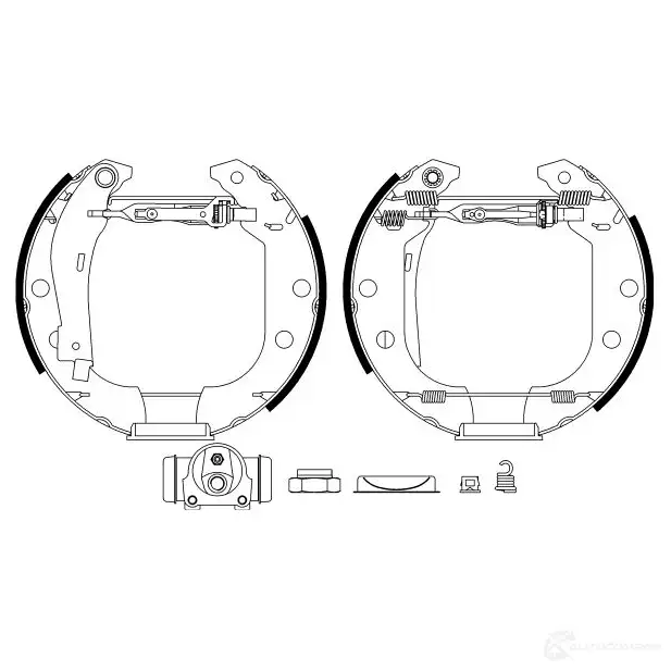 Тормозные колодки HELLA R 0420 28428 8DB 355 003-951 DOPQ91 изображение 0