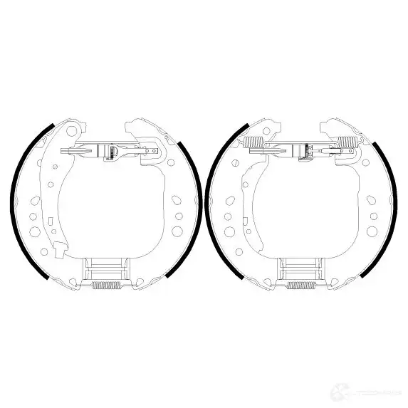 Тормозные колодки HELLA R13 64 1424494617 8DB 355 022-431 D775SJN - Изображение 1