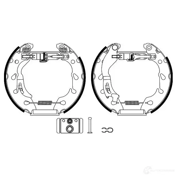 Тормозные колодки HELLA 1424494623 R13 70 8DB 355 022-501 1KYSYU