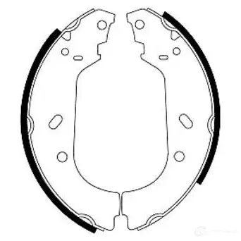 Тормозные колодки HELLA 8DB 355 001-641 H89 50 PCN4O 28199 изображение 0