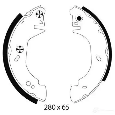 Тормозные колодки HELLA 8DB 355 001-371 28172 8IU0YMY H8 770 изображение 0