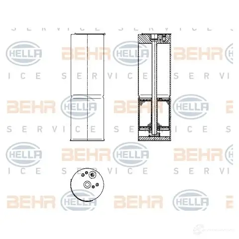 Барабанные тормозные колодки, комплект HELLA 30147 MGVEAN H178 9 8db355022101
