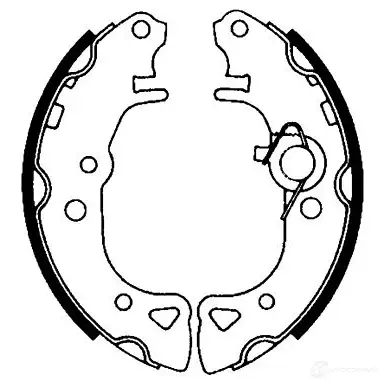 Тормозные колодки HELLA 8DB 355 001-001 H8 545 ZOA5MA 28136 изображение 0