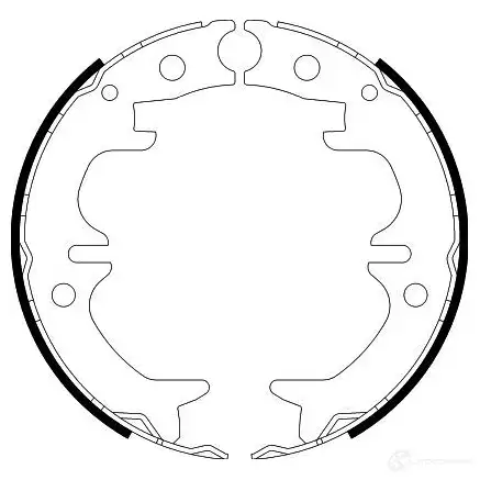 Барабанные колодки HELLA H9 540 8DA 355 050-521 27975 0UCES изображение 0