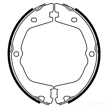 Барабанные колодки HELLA LSE7A55 8DA 355 050-231 27946 H175 4 - Изображение 1