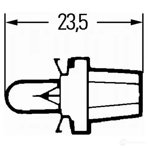 Лампа BAX 1.2 Вт 24 В HELLA 0 82422 8GA007997071 SZ82A0 42247 изображение 5