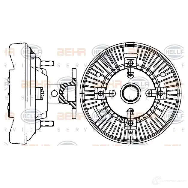 Вискомуфта HELLA C5 N7777 4045621515478 50249 8mv376907431 - Изображение 1