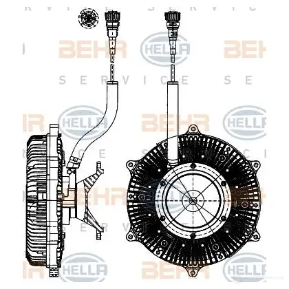 Вискомуфта HELLA 8mv376907141 4045621515010 016H F 50229 изображение 1