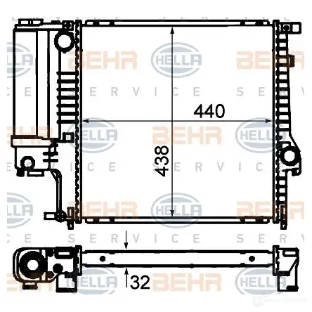 Вискомуфта HELLA YY3NXN 49912 8mv376730011 _BEHR HELLA SERVICE_