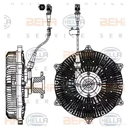 Вискомуфта HELLA 50227 G0 MXS 8mv376907121 4045621514990 изображение 0