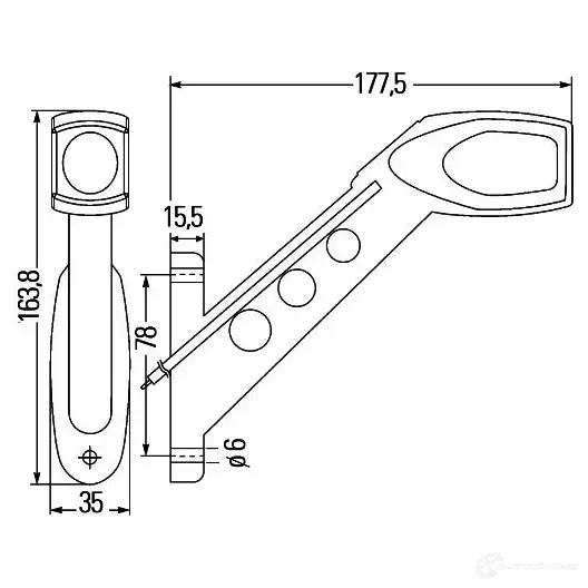 Задний фонарь HELLA 1191728045 E4 10211 E4 10218 2VP 340 830-101 изображение 2