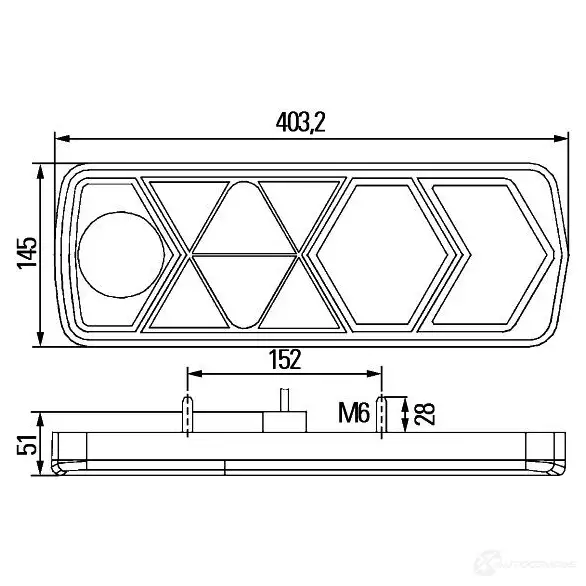 Комбинированный фонарь заднего освещения HELLA 2vp340950011 Voll-LED E1 2376 18209 изображение 1