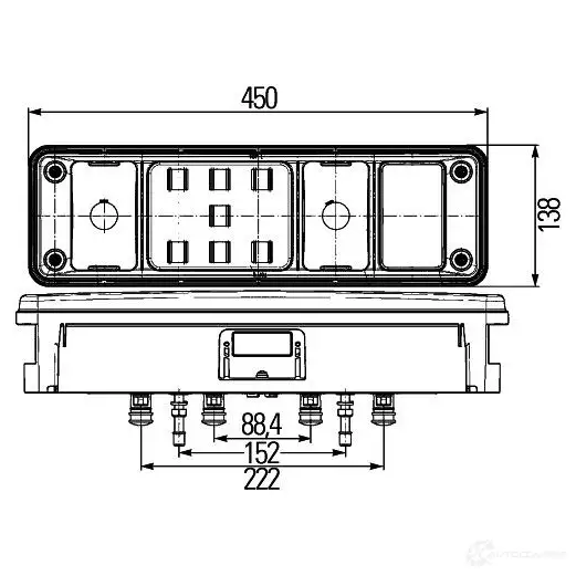 Задний фонарь HELLA 18224 E24 5856 E24 5855 2VP 340 961-111 изображение 1