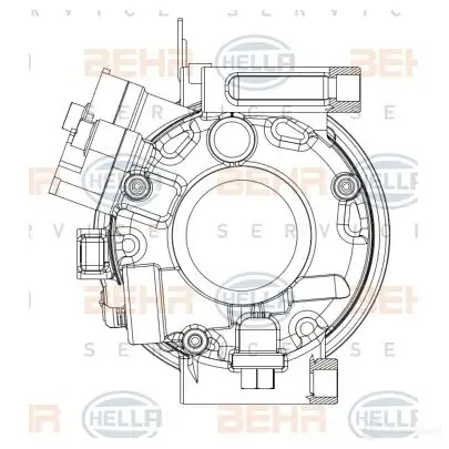 Компрессор кондиционера HELLA 1437476754 S X7SP5 8fk351008081 изображение 0
