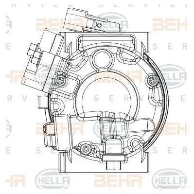 Компрессор кондиционера HELLA 1437476752 8fk351008051 DM PS1 изображение 0