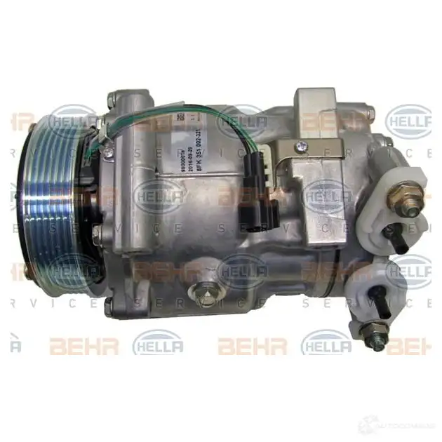 Компрессор кондиционера HELLA 8fk351002321 V9EXXX4 40118 _BEHR HELLA SERVICE_ изображение 5