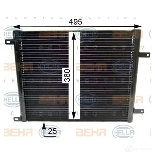 Радиатор кондиционера HELLA 8fc351344271 39748 AUBV6J _BEHR HELLA SERVICE_ - Изображение 1