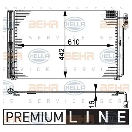 Радиатор кондиционера HELLA 8fc351317481 _BEHR HELLA SERVICE_ 39498 BN7DHU изображение 0