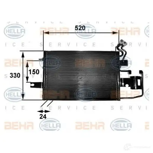 Радиатор кондиционера HELLA _BEHR HELLA SERVICE_ 38849 W3W3H 8fc351038251