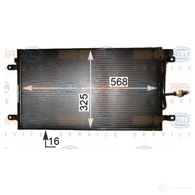 Радиатор кондиционера HELLA 39732 2KECDP 8fc351344101 _BEHR HELLA SERVICE_ - Изображение 1