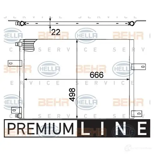 Радиатор кондиционера HELLA GG4SIQ 39375 8fc351307611 _BEHR HELLA SERVICE_