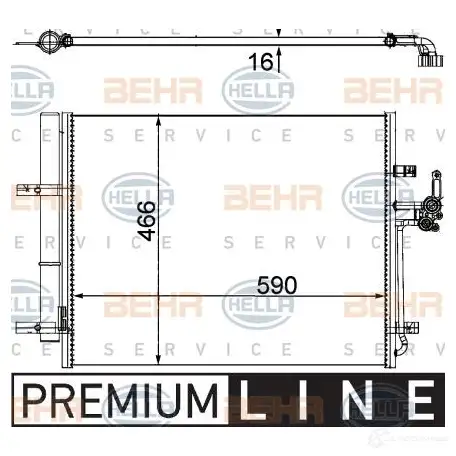 Радиатор кондиционера HELLA _BEHR HELLA SERVICE_ 8fc351304491 IY6IVI 39310 изображение 0