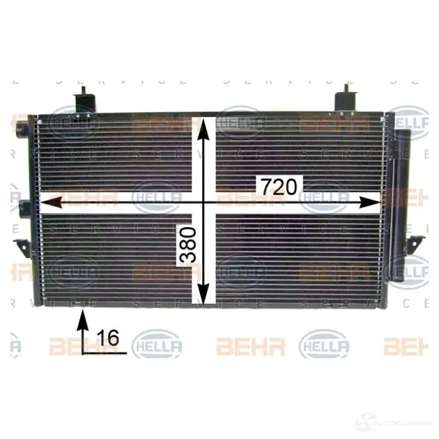 Радиатор кондиционера HELLA _BEHR HELLA SERVICE_ 39660 352IN 8fc351343374 - Изображение 1