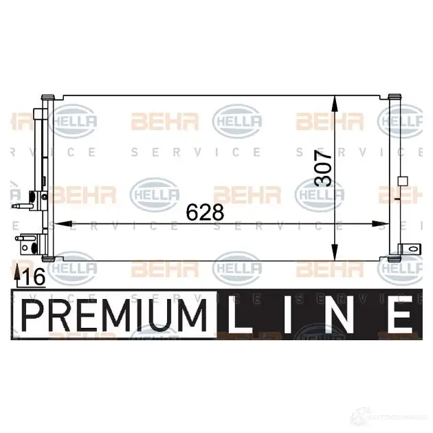 Радиатор кондиционера HELLA 39554 8fc351318401 _BEHR HELLA SERVICE_ D6NCSK2