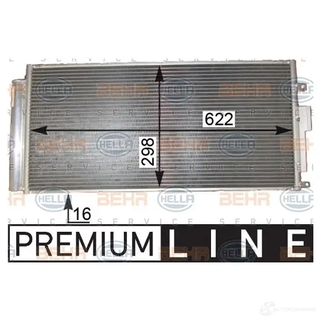 Радиатор кондиционера HELLA 8fc351344141 5NVQQ 39739 _BEHR HELLA SERVICE_ - Изображение 1