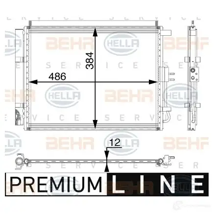 Радиатор кондиционера HELLA 8fc351005431 4045621527662 9 GCF3L 1424388272 изображение 0